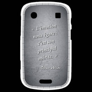 Coque Blackberry Bold 9900 Emotion égarée Noir Citation Oscar Wilde