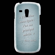 Coque Samsung Galaxy S3 Mini Emotion égarée Turquoise Citation Oscar Wilde
