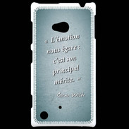 Coque Nokia Lumia 720 Emotion égarée Turquoise Citation Oscar Wilde