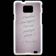 Coque Samsung Galaxy S2 Emotion égarée Rose Citation Oscar Wilde