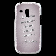 Coque Samsung Galaxy S3 Mini Emotion égarée Rose Citation Oscar Wilde
