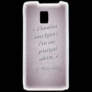 Coque LG P990 Emotion égarée Rose Citation Oscar Wilde