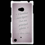 Coque Nokia Lumia 720 Emotion égarée Rose Citation Oscar Wilde