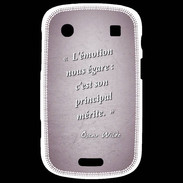 Coque Blackberry Bold 9900 Emotion égarée Rose Citation Oscar Wilde