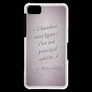 Coque Blackberry Z10 Emotion égarée Rose Citation Oscar Wilde