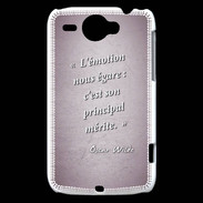 Coque HTC Wildfire G8 Emotion égarée Rose Citation Oscar Wilde