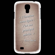 Coque Samsung Galaxy S4 Emotion égarée Rouge Citation Oscar Wilde