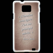 Coque Samsung Galaxy S2 Emotion égarée Rouge Citation Oscar Wilde