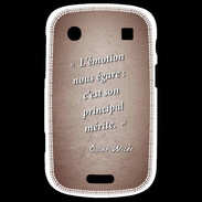 Coque Blackberry Bold 9900 Emotion égarée Rouge Citation Oscar Wilde