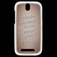 Coque HTC One SV Emotion égarée Rouge Citation Oscar Wilde