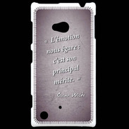 Coque Nokia Lumia 720 Emotion égarée Violet Citation Oscar Wilde