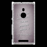 Coque Nokia Lumia 925 Emotion égarée Violet Citation Oscar Wilde