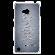 Coque Nokia Lumia 720 Gens attrayants Bleu Citation Oscar Wilde