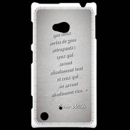 Coque Nokia Lumia 720 Gens attrayants Gris Citation Oscar Wilde