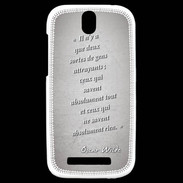 Coque HTC One SV Gens attrayants Gris Citation Oscar Wilde