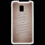 Coque LG P990 Gens attrayants Rouge Citation Oscar Wilde