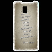 Coque LG P990 Gens attrayants Sepia Citation Oscar Wilde