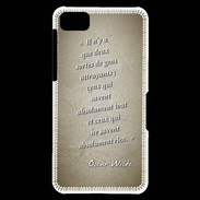 Coque Blackberry Z10 Gens attrayants Sepia Citation Oscar Wilde