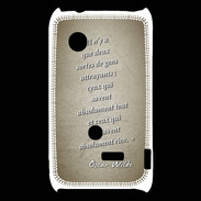 Coque Sony Xperia Typo Gens attrayants Sepia Citation Oscar Wilde