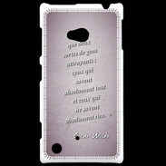 Coque Nokia Lumia 720 Gens attrayants Rose Citation Oscar Wilde
