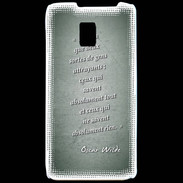 Coque LG P990 Gens attrayants Vert Citation Oscar Wilde