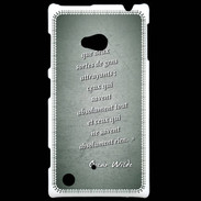 Coque Nokia Lumia 720 Gens attrayants Vert Citation Oscar Wilde