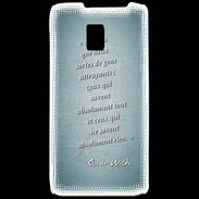 Coque LG P990 Gens attrayants Turquoise Citation Oscar Wilde