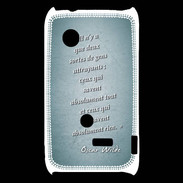 Coque Sony Xperia Typo Gens attrayants Turquoise Citation Oscar Wilde