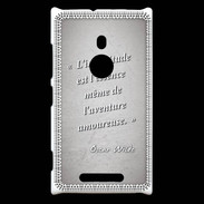 Coque Nokia Lumia 925 Incertitude amour Gris Citation Oscar Wilde