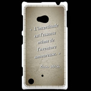 Coque Nokia Lumia 720 Incertitude amour Sepia Citation Oscar Wilde
