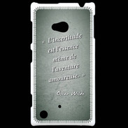 Coque Nokia Lumia 720 Incertitude amour Vert Citation Oscar Wilde