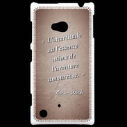 Coque Nokia Lumia 720 Incertitude amour Rouge Citation Oscar Wilde
