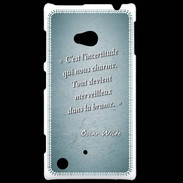 Coque Nokia Lumia 720 Incertitude Turquoise Citation Oscar Wilde