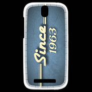 Coque HTC One SV Since 1963 Bleu