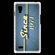 Coque LG Optimus L9 Since 1971 Bleu