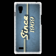 Coque LG Optimus L9 Since 1969 Bleu