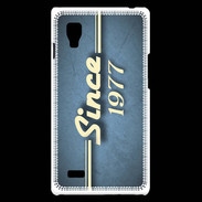 Coque LG Optimus L9 Since 1977 Bleu