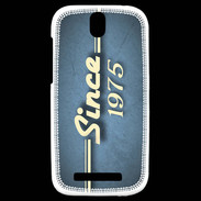 Coque HTC One SV Since 1975 Bleu