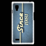 Coque LG Optimus L9 Since 1981 Bleu
