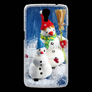 Coque Samsung Galaxy Mega Bonhommes de neige