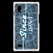 Coque LG Optimus L9 Since crane bleu 1954