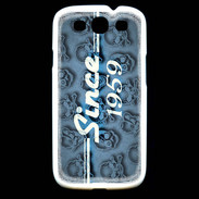 Coque Samsung Galaxy S3 Since crane bleu 1959