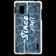 Coque LG Optimus G Since crane bleu 1961