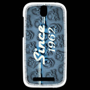 Coque HTC One SV Since crane bleu 1962