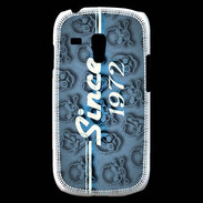 Coque Samsung Galaxy S3 Mini Since crane bleu 1972