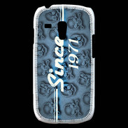 Coque Samsung Galaxy S3 Mini Since crane bleu 1971