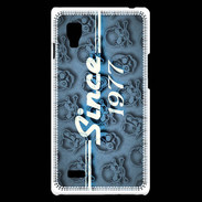 Coque LG Optimus L9 Since crane bleu 1977