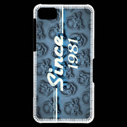 Coque Blackberry Z10 Since crane bleu 1981