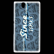 Coque Sony Xperia Z Since crane bleu 1993