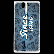 Coque Sony Xperia Z Since crane bleu 1999